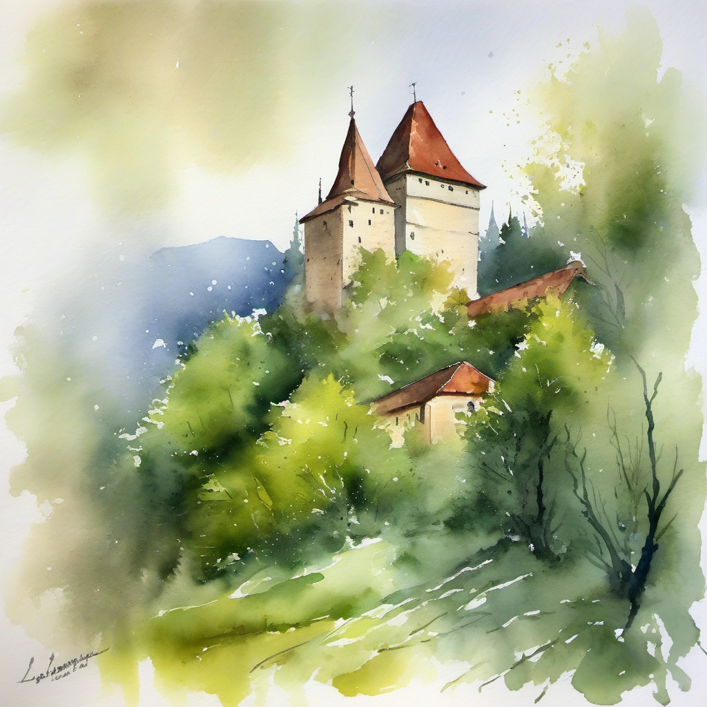 Běhounská 4 – akvarel