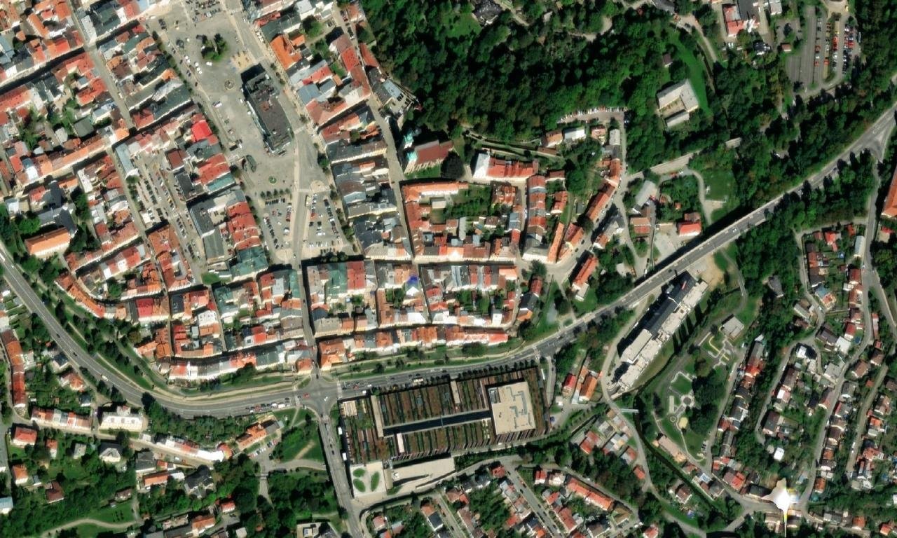 Brněnská 1 – letecký pohled