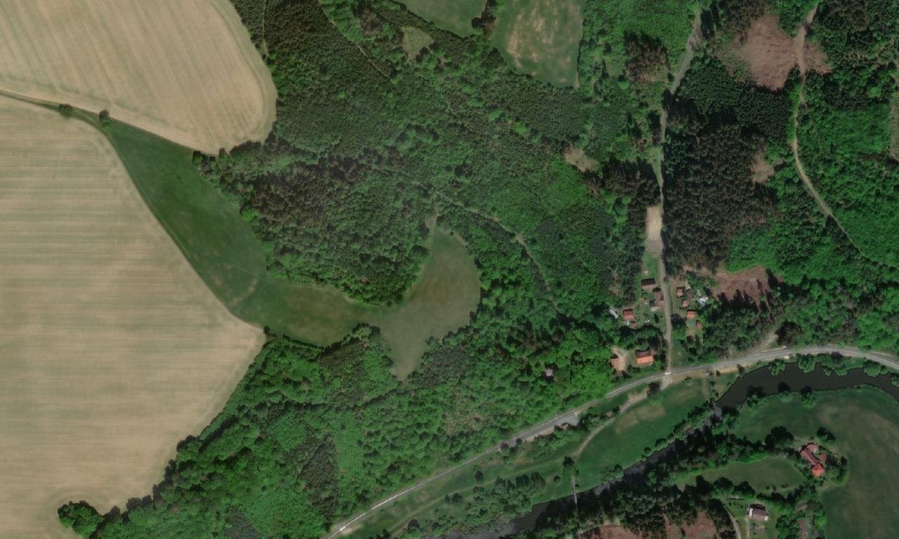 Chřenovice – letecký pohled