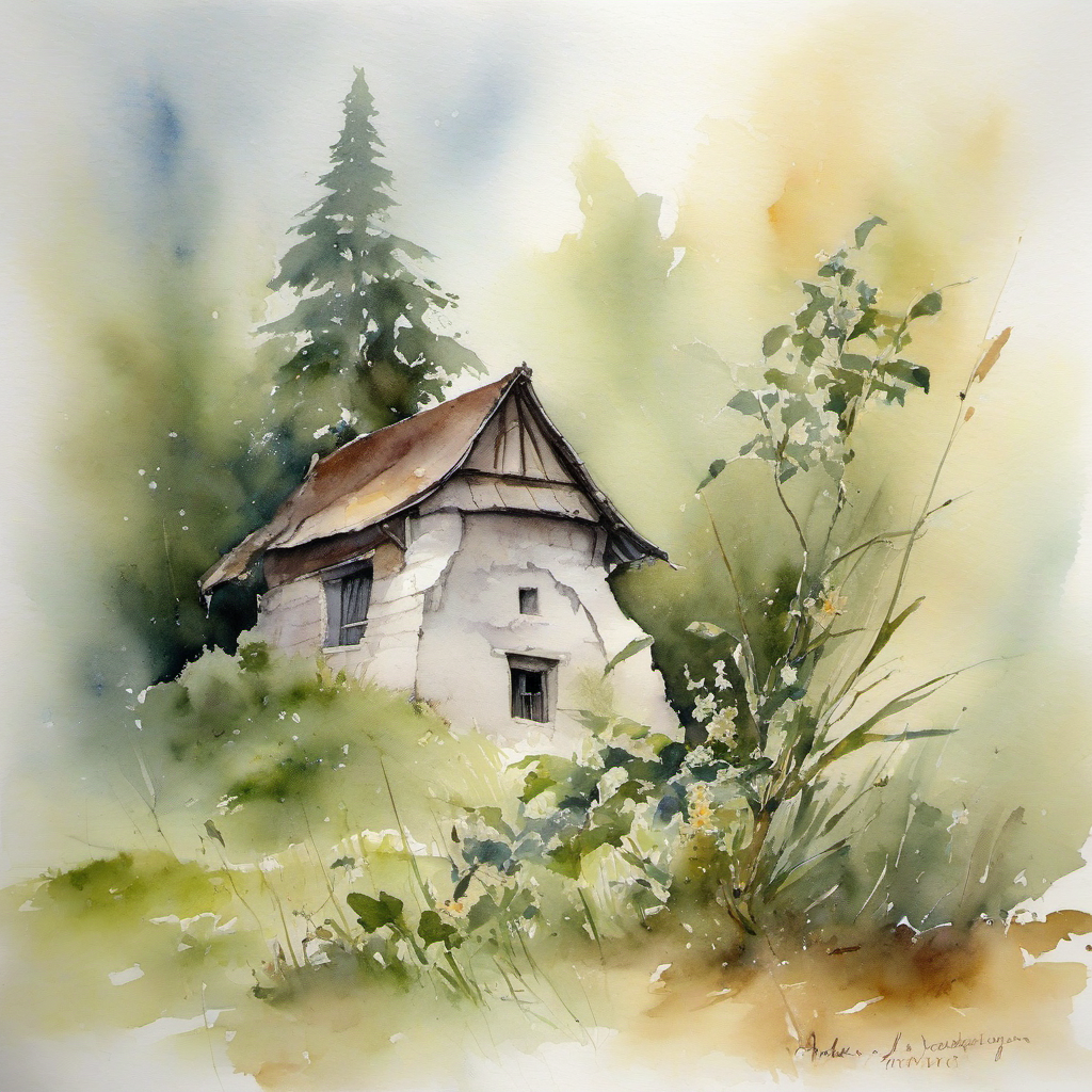 Dašovice – akvarel