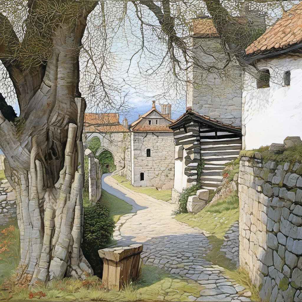 Dlážděné cesty ve Ždírci a v Bořejově – historical