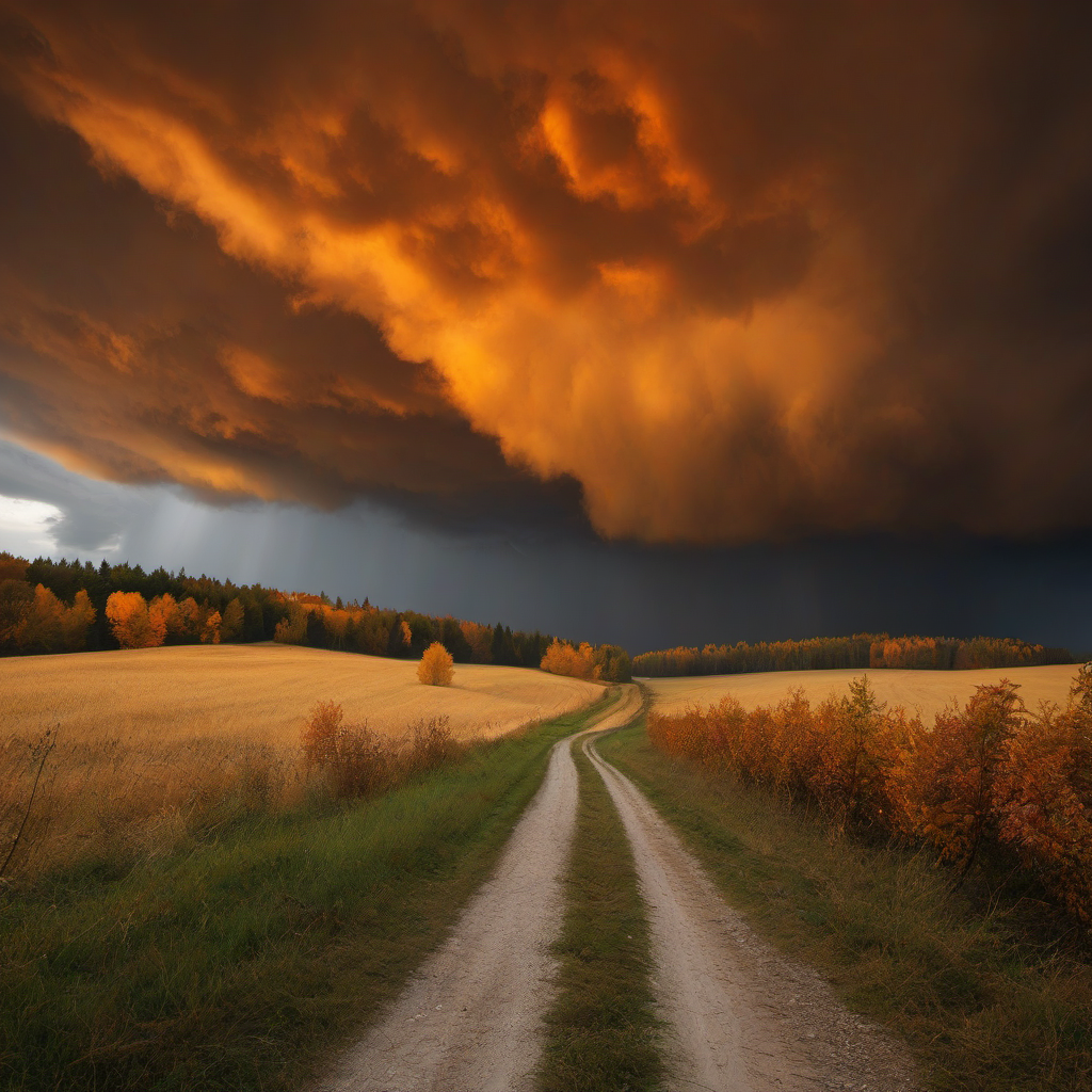Domy čp. 60 a 61 – autumn