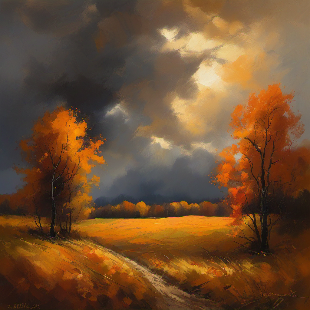 Hřbitovní kostel Nanebevzetí Panny Marie – autumn
