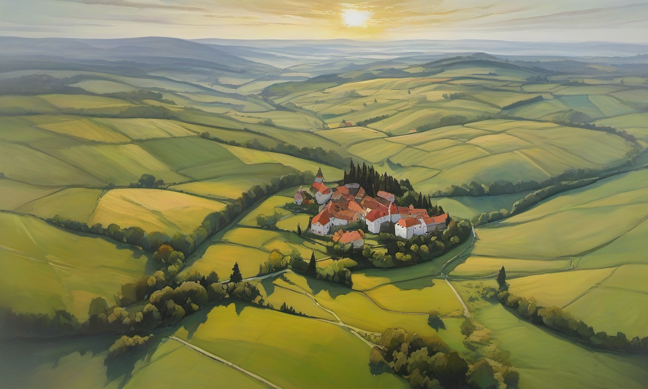 Historické centrum Českého Krumlova – aerial