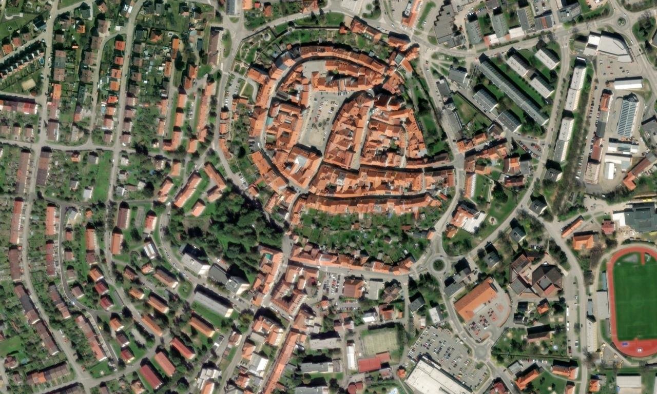 Křišťanova – letecký pohled