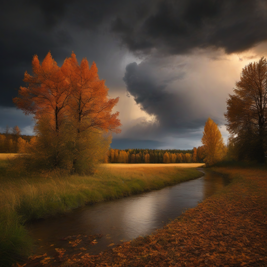 kostel Rozeslání svatých Apoštolů (Chotěšice) – autumn