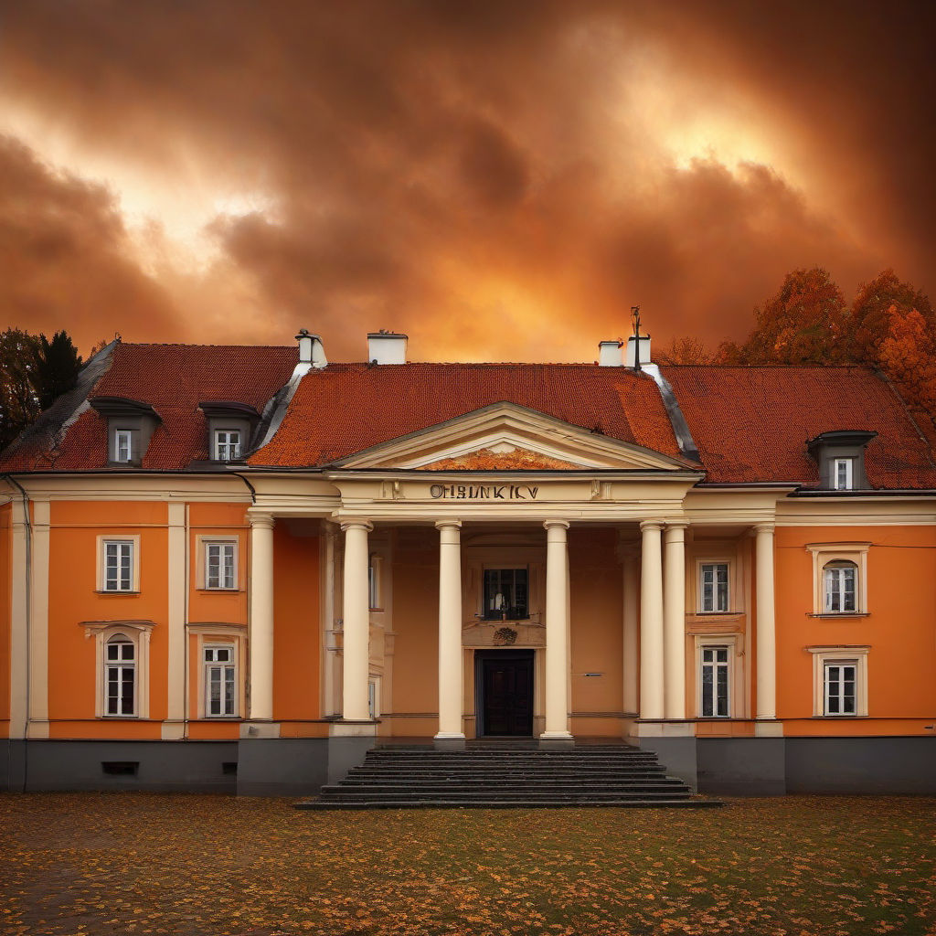 Kostel svaté Maří Magdaleny (Větrov) – autumn