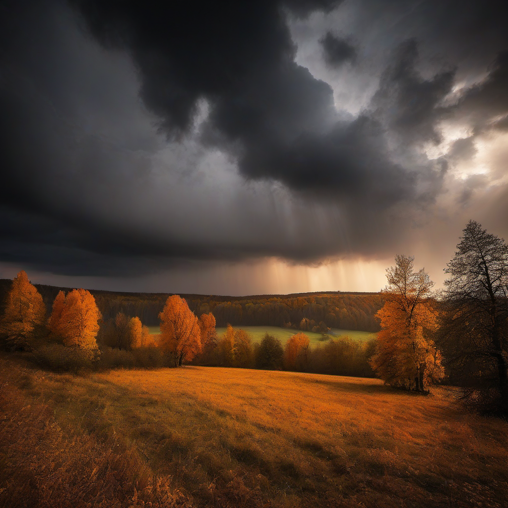 Kostel svatého Filipa a Jakuba (Lukavice) – autumn
