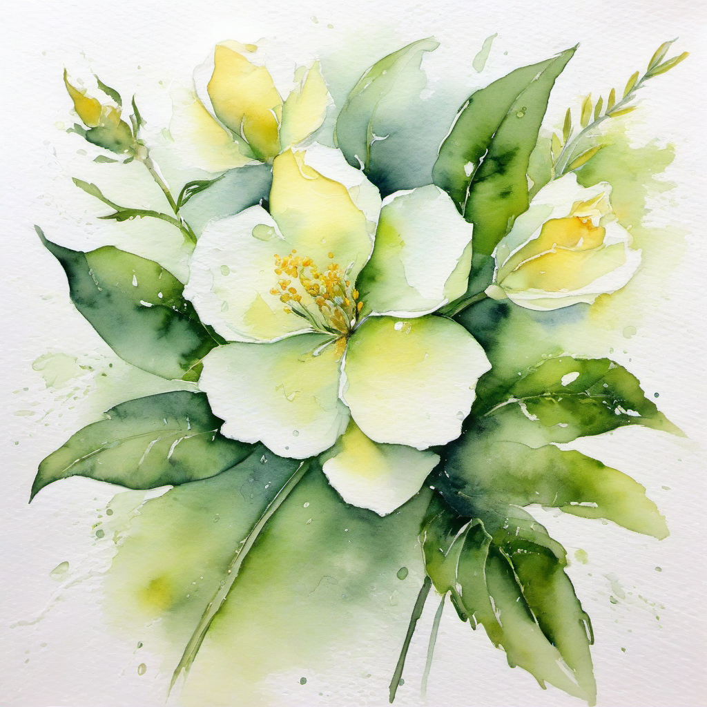 kostel svatého Floriána (Černovice) – akvarel