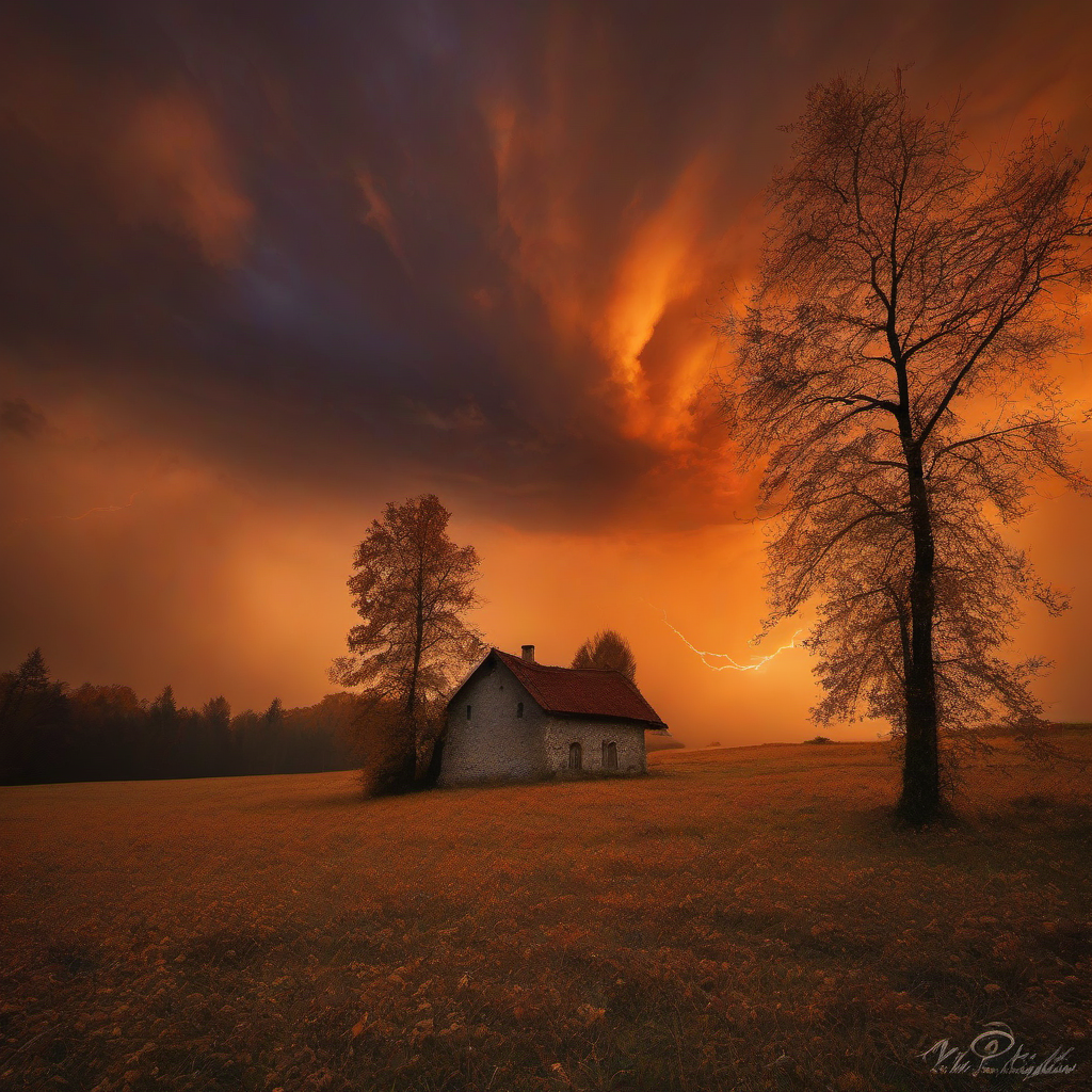 kostel svatého Jakuba Většího (Naloučany) – autumn