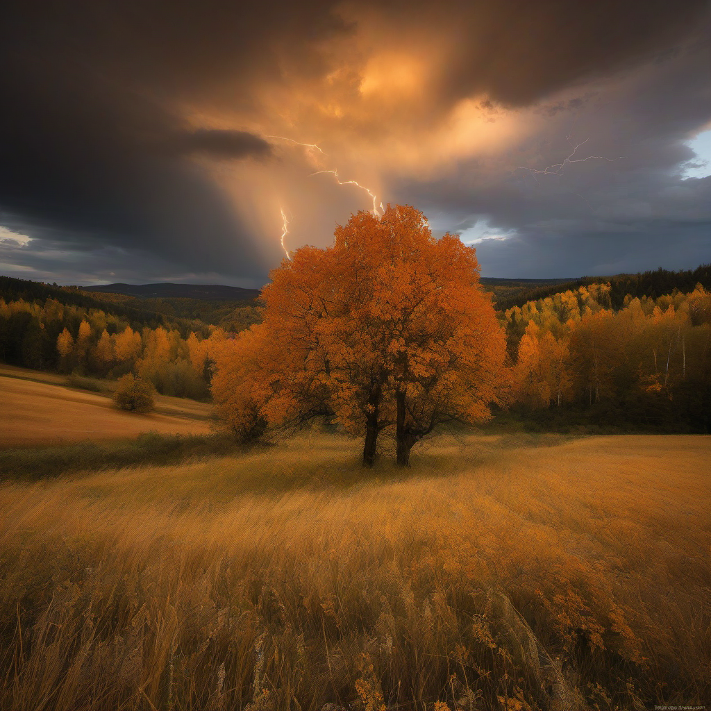 Kostel svatého Jiří v Bečově nad Teplou – autumn