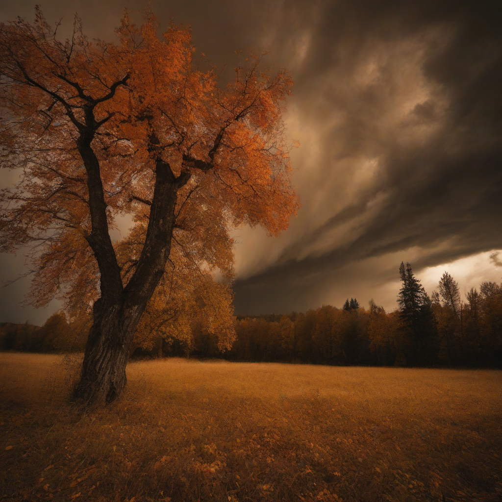 kostel svatého Jiří v Dobranově – autumn