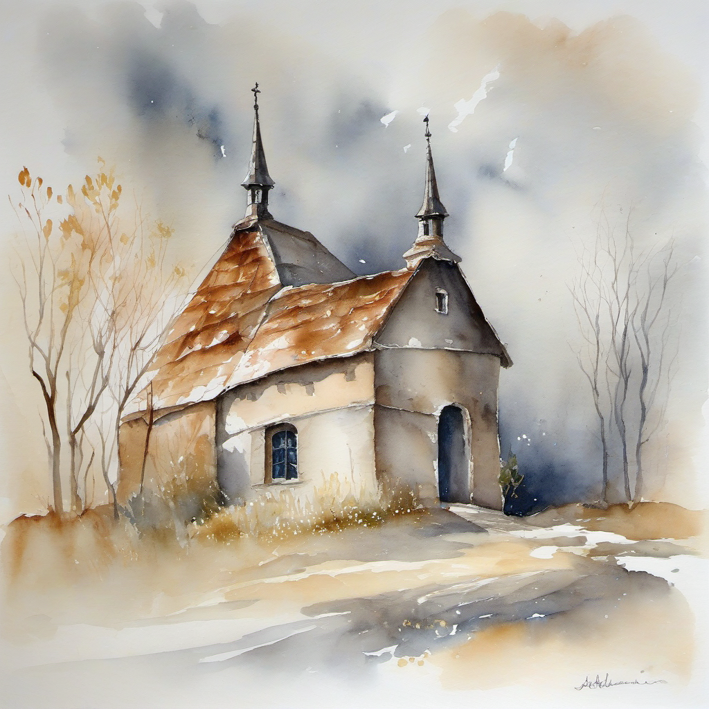 Kostel svatého Josefa (Praha) – akvarel