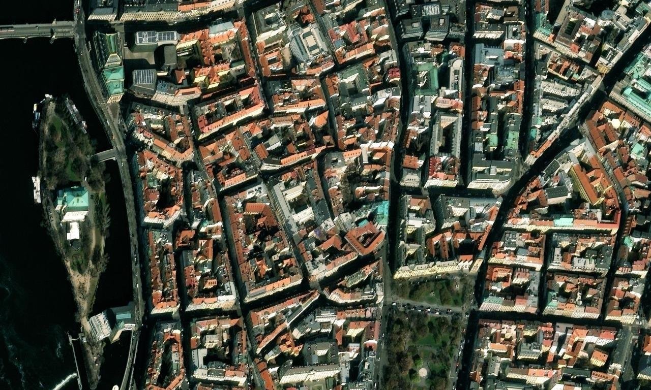 Opatovická – letecký pohled