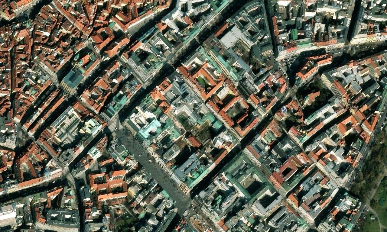 Panská (Praha 1) – letecký pohled