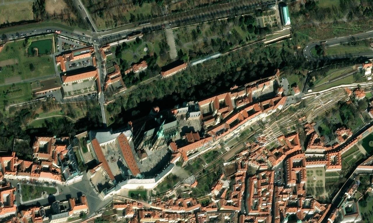 Vikářská – letecký pohled