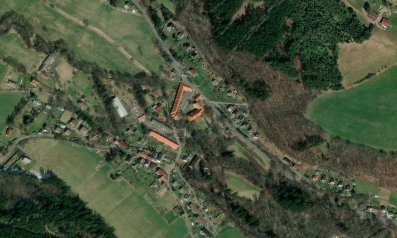 Volšovy – letecký pohled