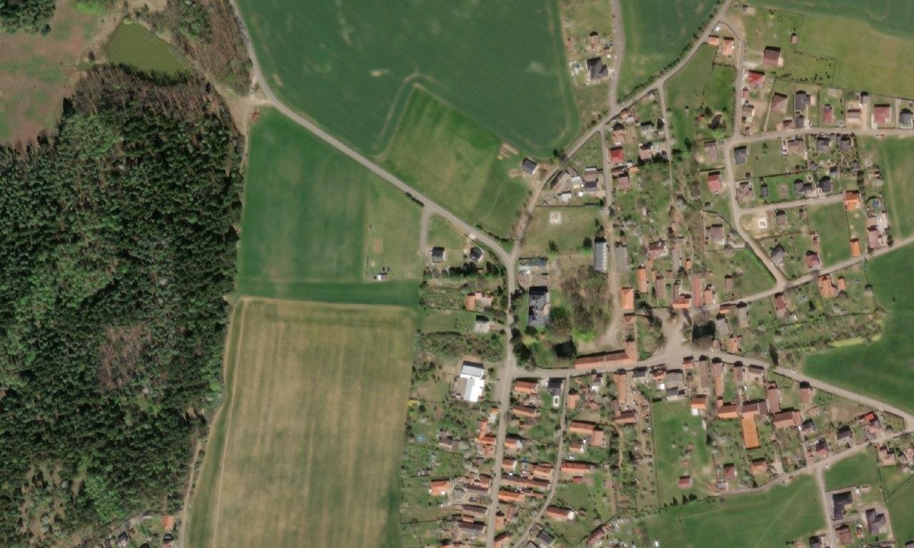 zámek Buková u Příbramě – letecký pohled