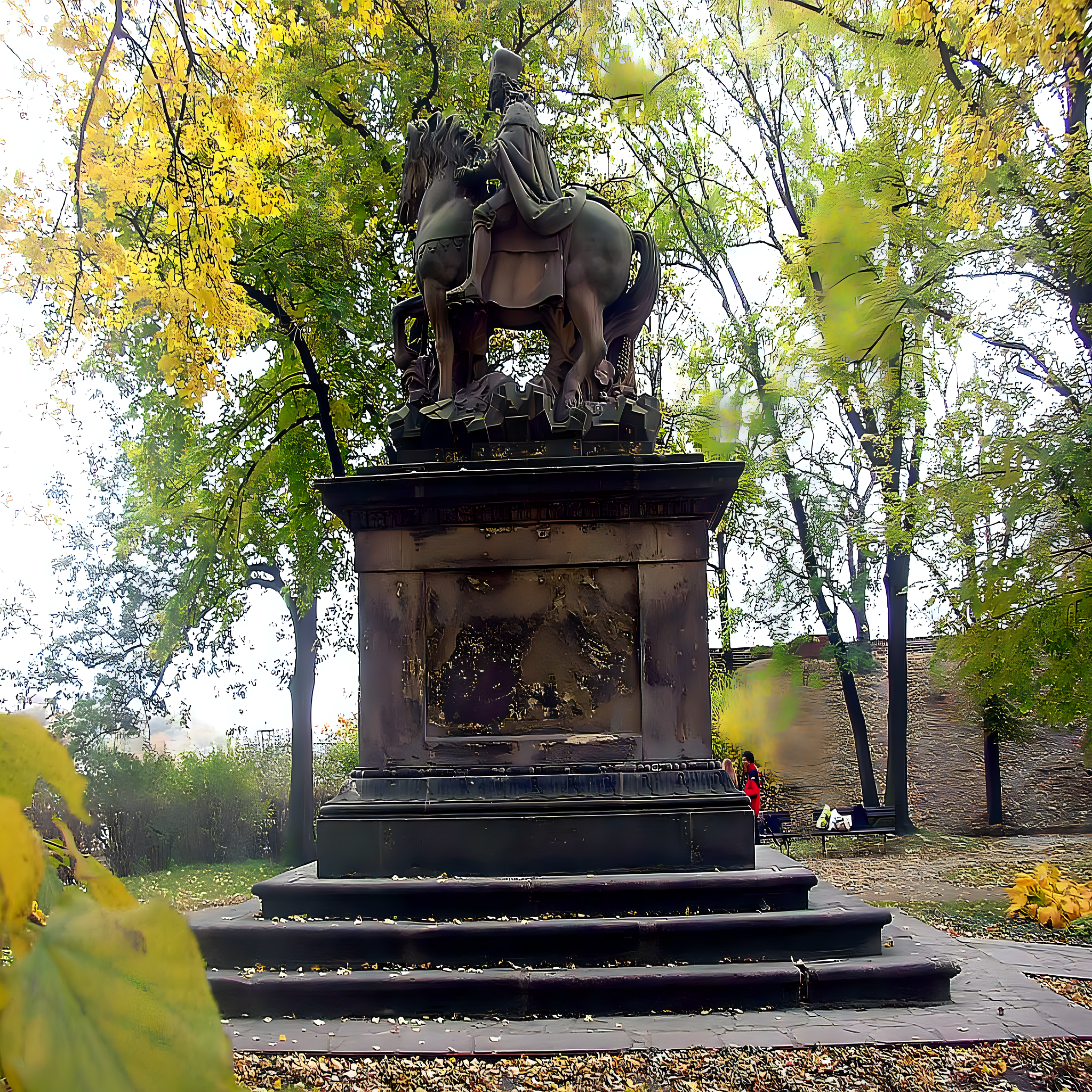 
<span>Pomník svatého Václava</span>

