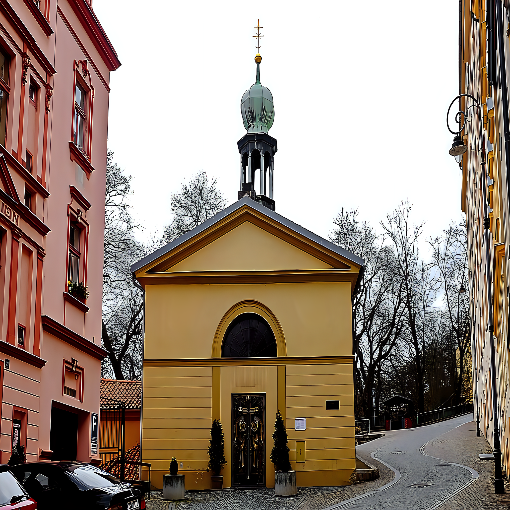 
<span>kostel svatého Ondřeje s Mozartovými sady</span>
