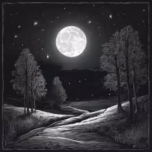 Bývalá obecná škola – noc