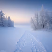 Dlážděné cesty ve Ždírci a v Bořejově – winter