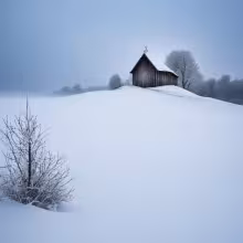 Kostel Narození Panny Marie (Tichá) – winter