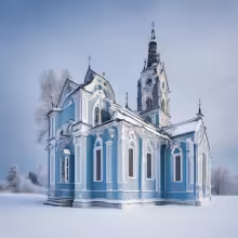 kostel Panny Marie Andělské – winter