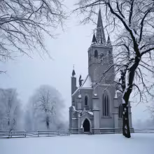 Kostel svaté Maří Magdaleny (Větrov) – winter