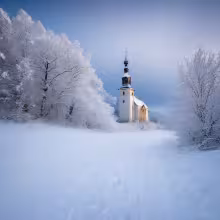 kostel svatého Jana Křtitele (Telnice) – winter