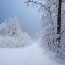 Kostel svatého Jiří v Bečově nad Teplou – winter