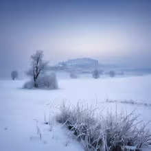 kostel svatého Petra (Brandýs nad Labem) – winter