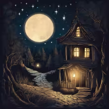 Lorenzovy sady – noc