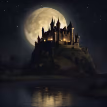 Nový Hrad (Jimlín) – noc