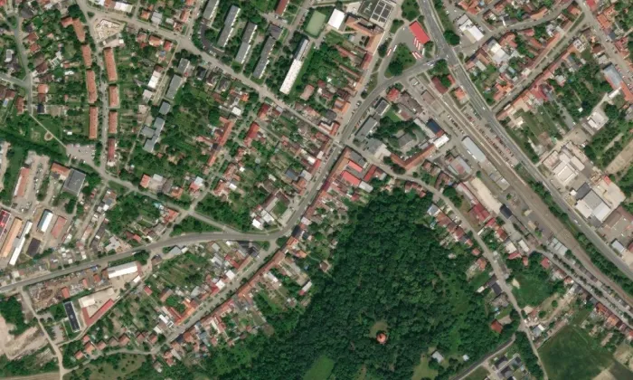 Česká Ves – letecký pohled