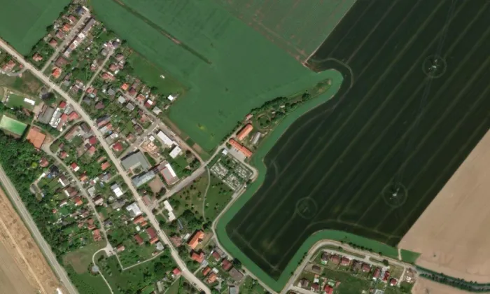 Archeopark pravěku Všestary – letecký pohled
