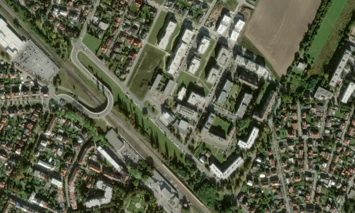 Bétel Poděbrady – letecký pohled