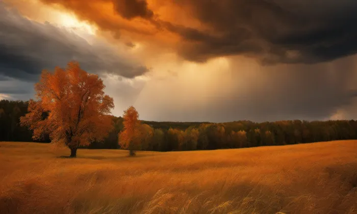Bývalá tvrz – sýpka – autumn