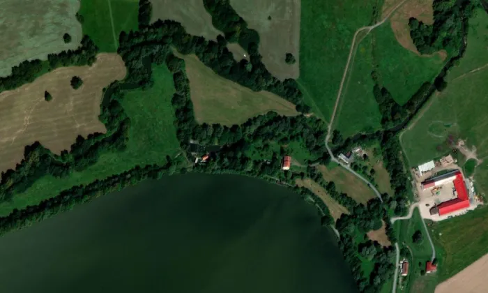 Bartošovický mlýn – letecký pohled