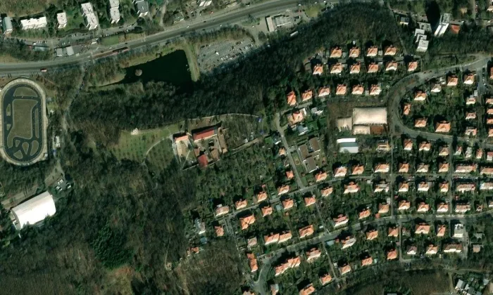 Cibulka – letecký pohled