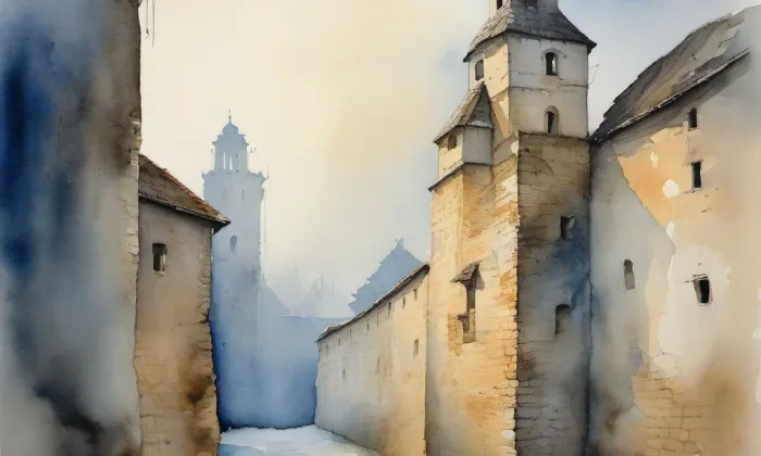 Důl Vojtěch – akvarel