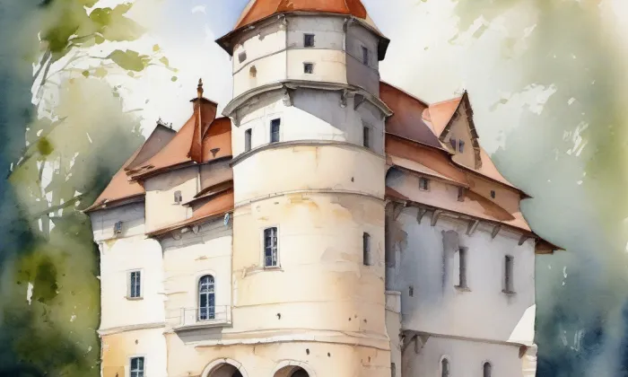 Dalovice – akvarel