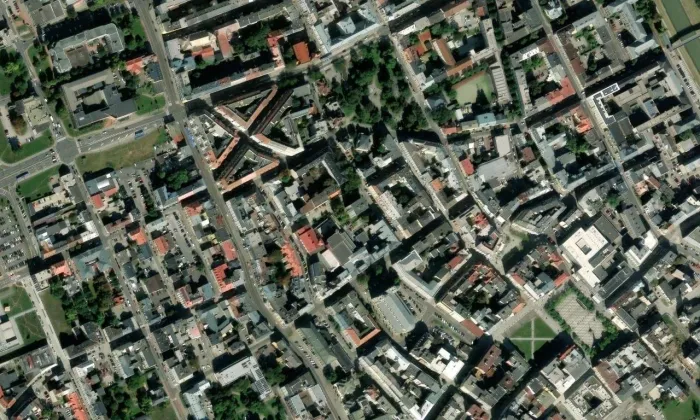 Divadlo Jiřího Myrona – letecký pohled