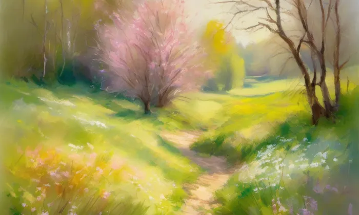 evangelický kostel ve Džbánově – spring