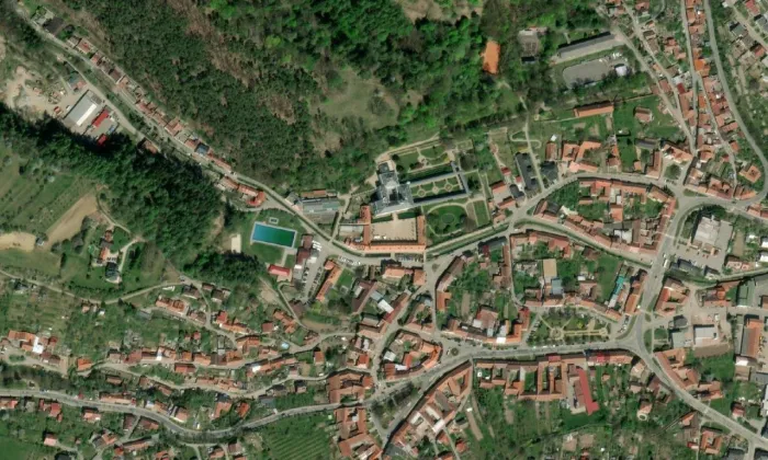 Fíkovna (Lysice) – letecký pohled