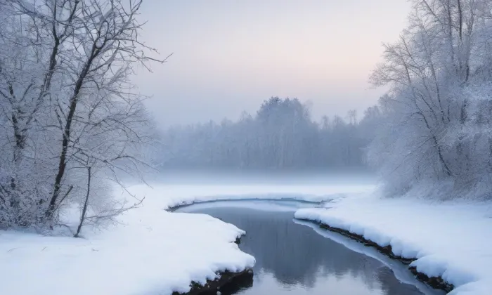 Františkánský klášter v Kadani – winter