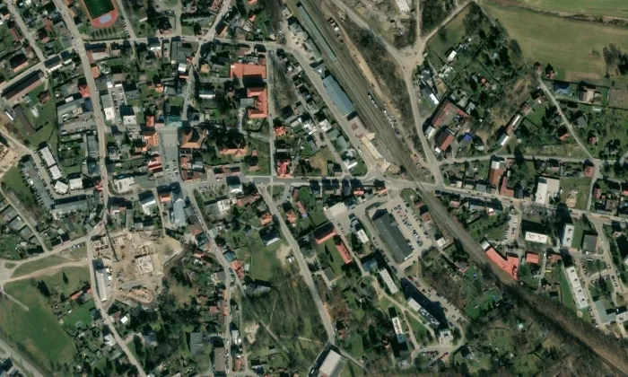 Hrádek nad Nisou – letecký pohled
