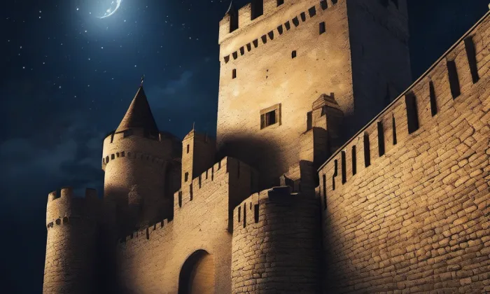 hrad Ledenice – noc
