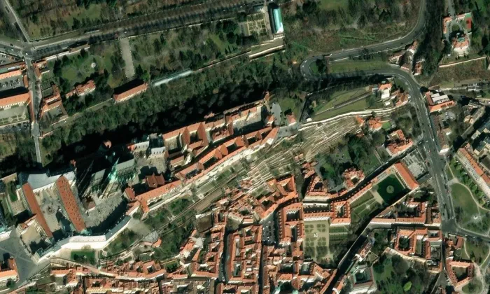 Jiřská – letecký pohled