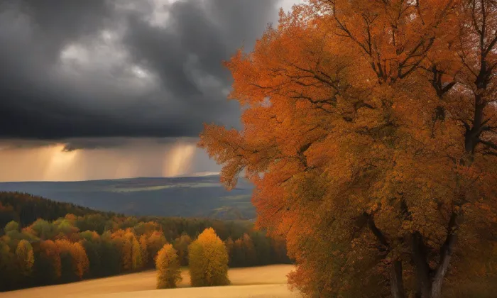 Kaple Čtrnácti svatých pomocníků (Mradice) – autumn